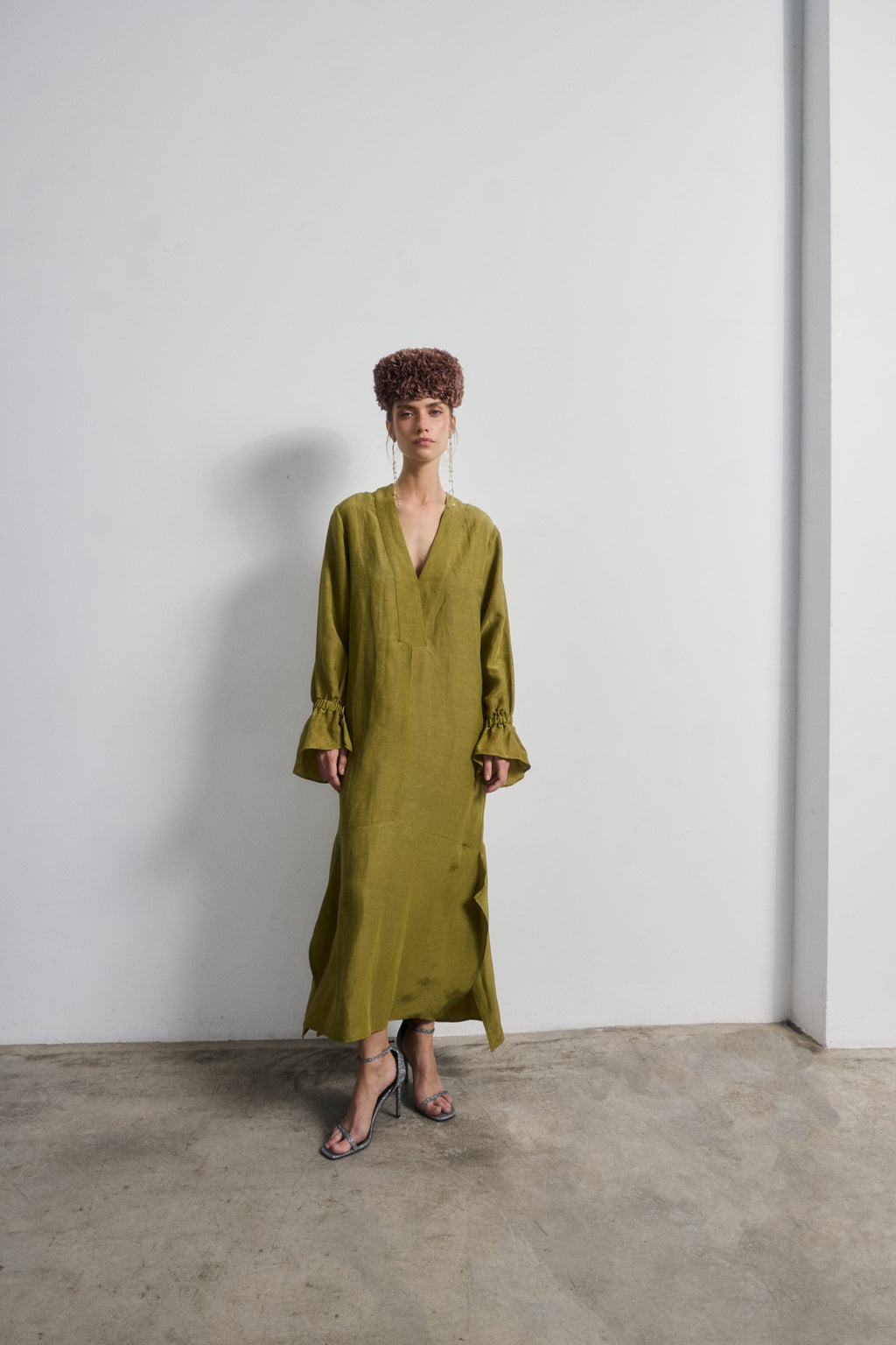 PREORDER Vestido Lea verde oliva