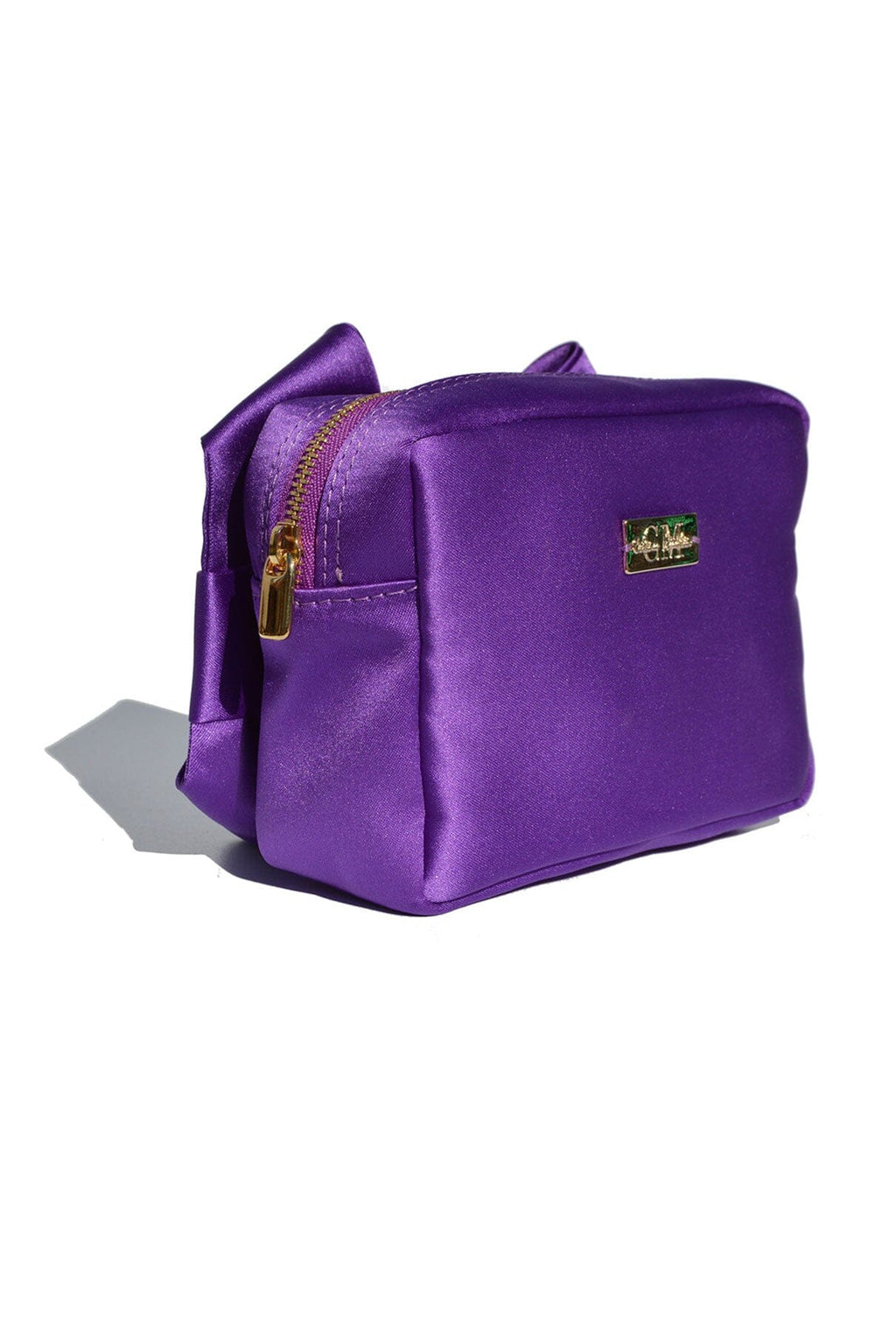 Purple Satin Pulseta with Bow