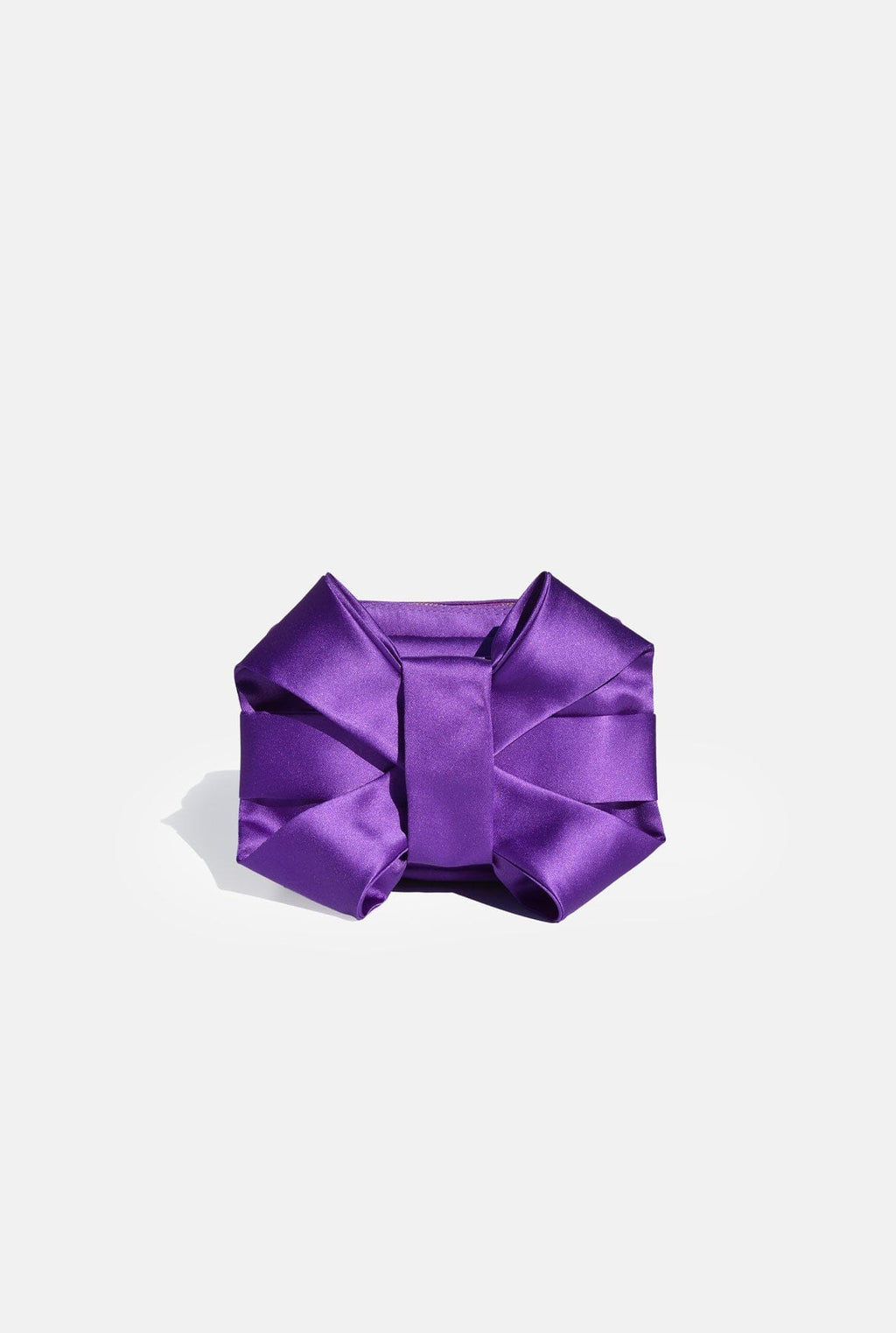 Purple Satin Pulseta with Bow