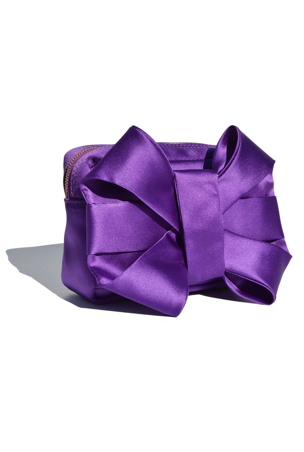 Purple Satin Pulseta with Bow