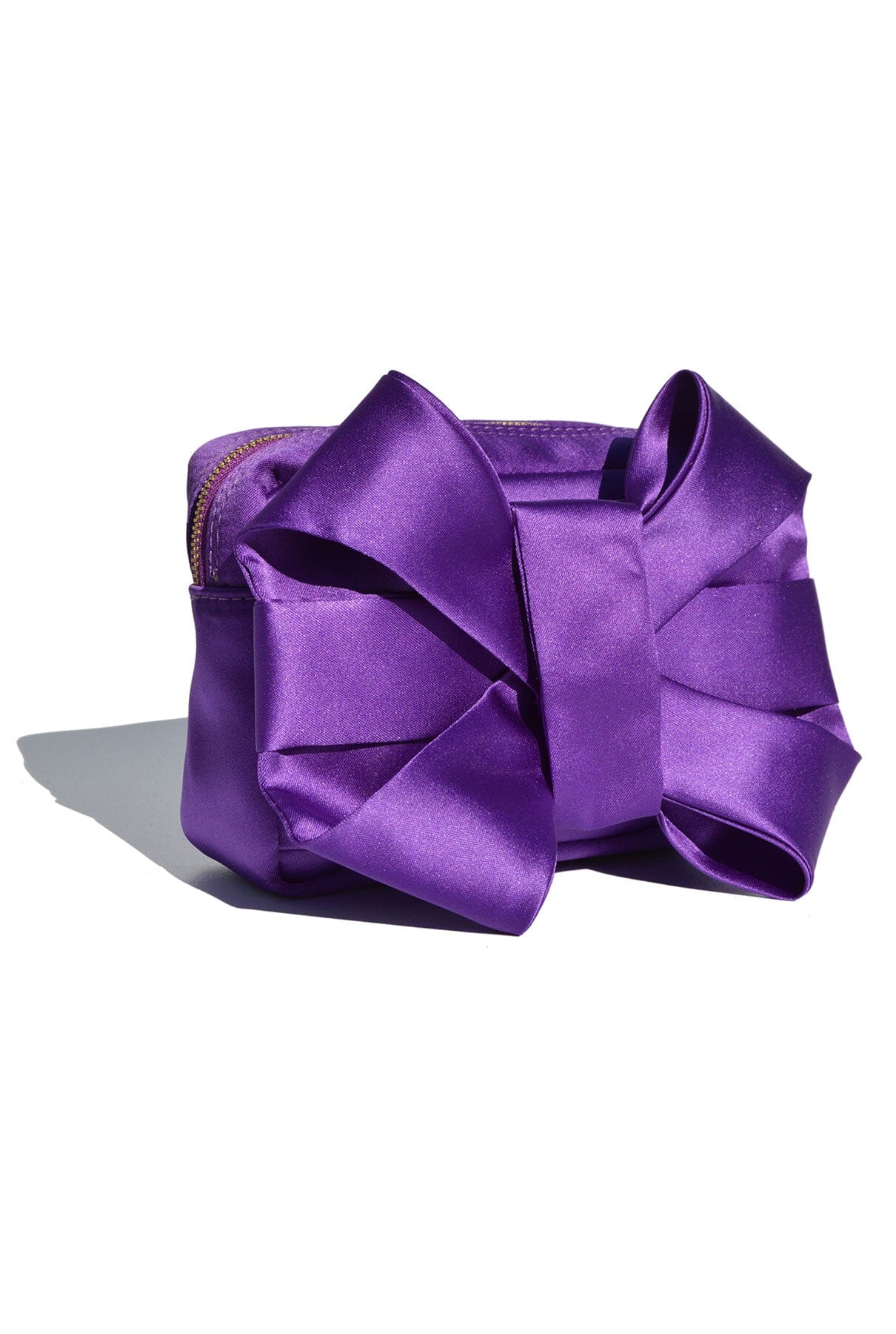 Purple Satin Pulseta with Bow