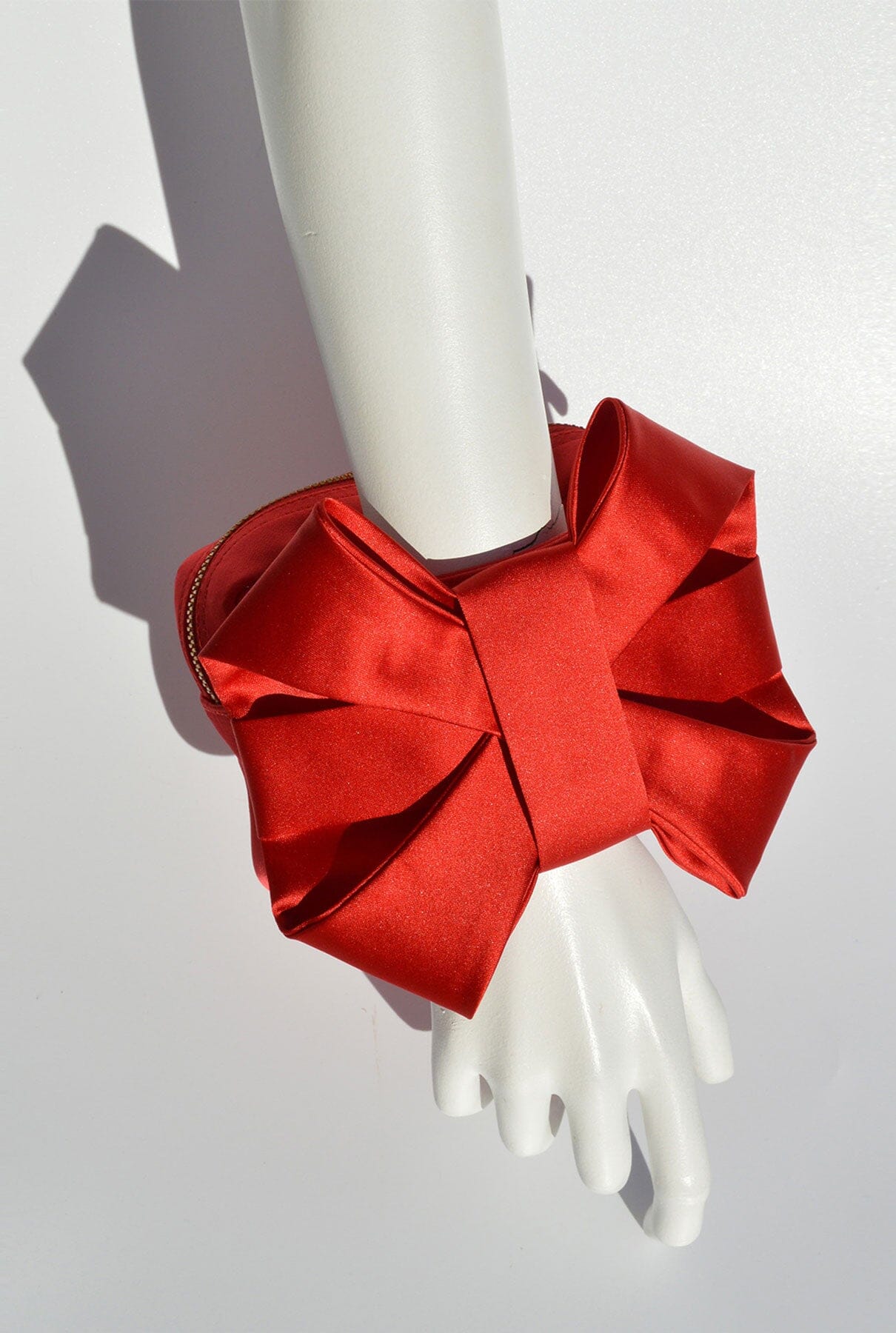 Red Satin Pulseta with Bow