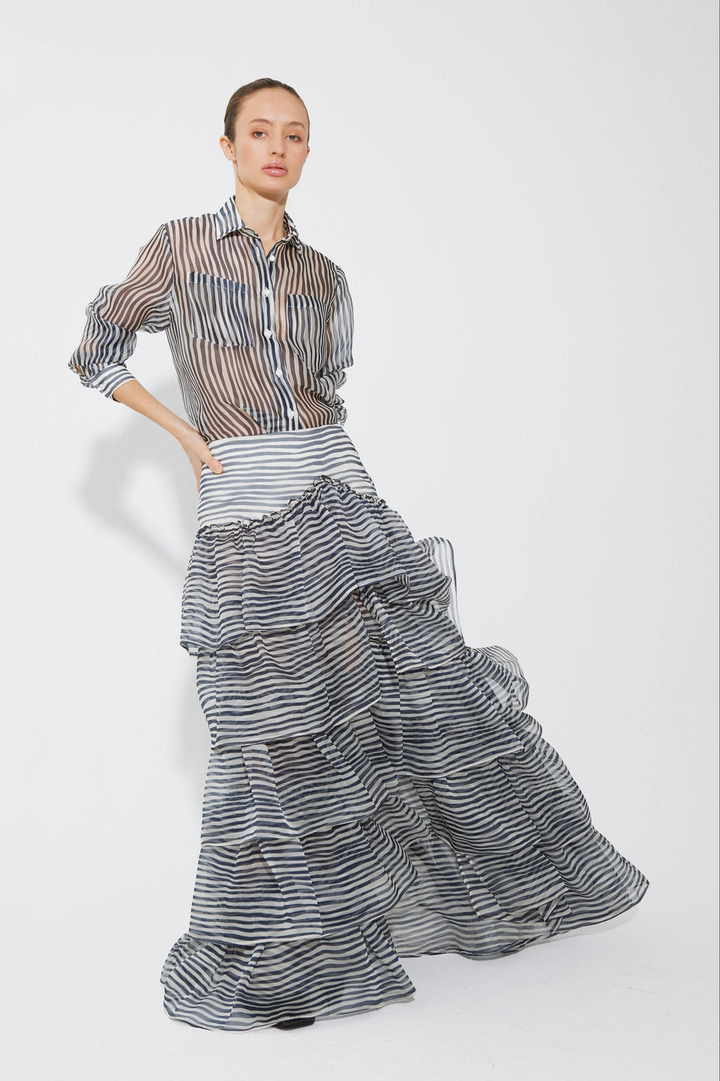 Skirt with ruffles