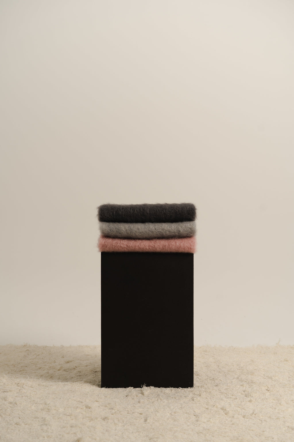 Soft Grey Mohair Scarf