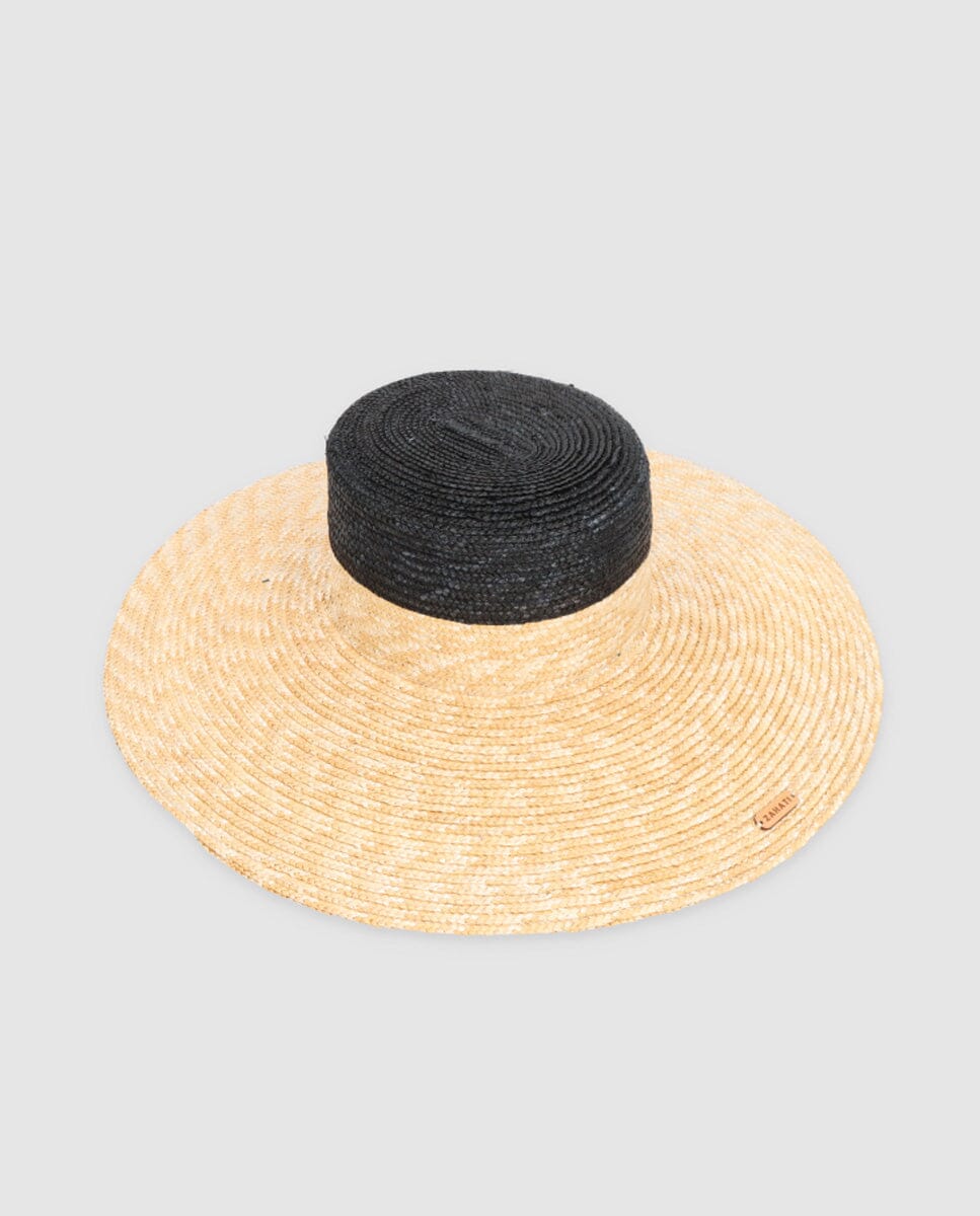 Sombrero Cuchi bicolor natural & negro