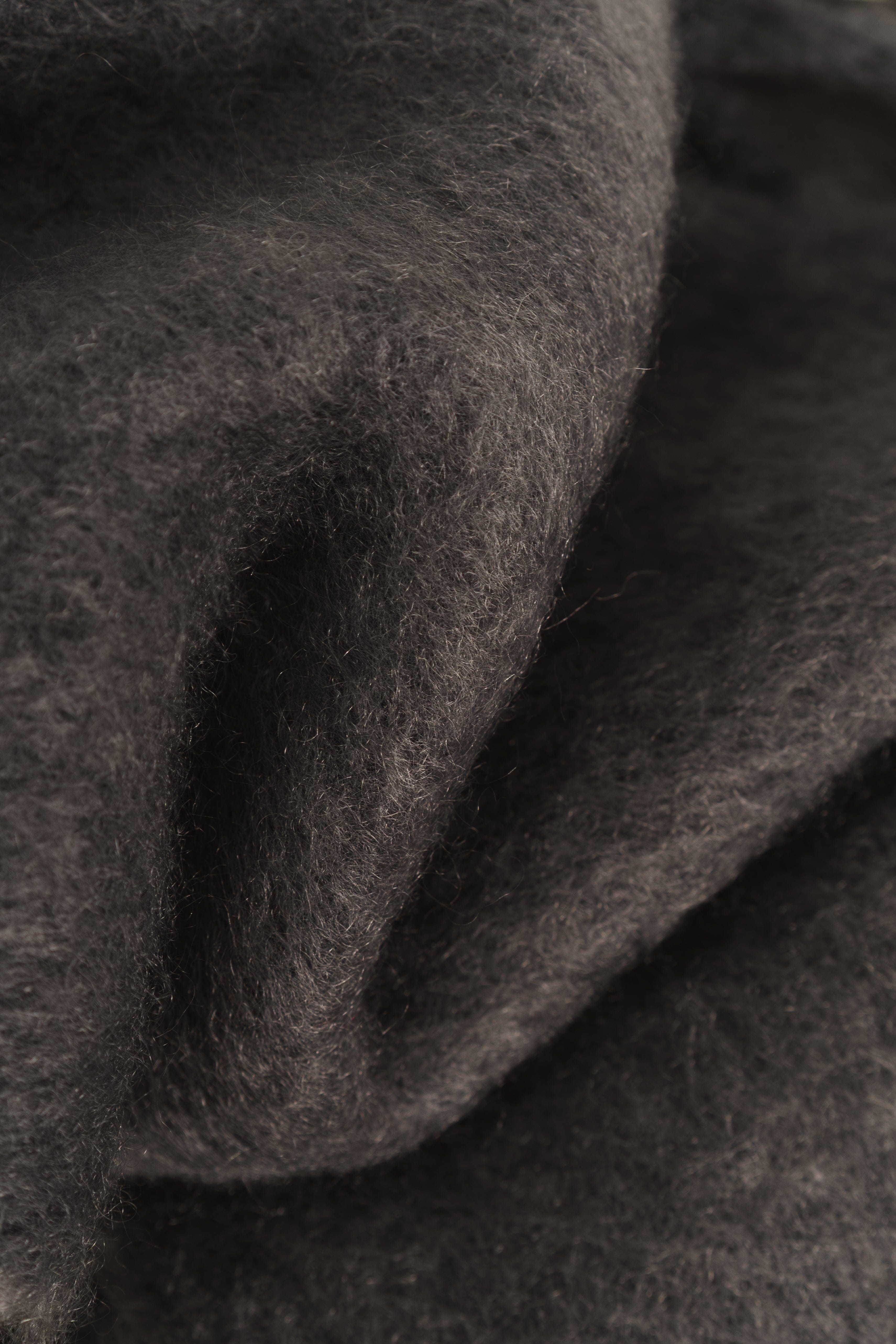 Stone Grey Mohair Shawl