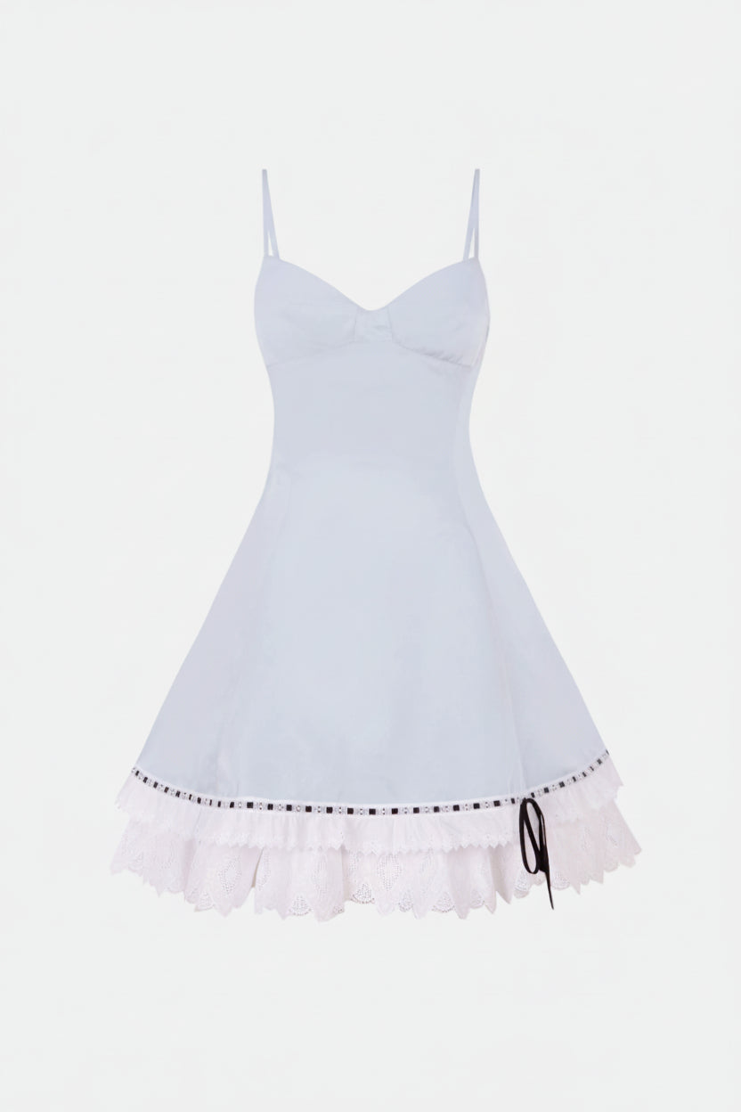 Structured Blue Mini-Dress