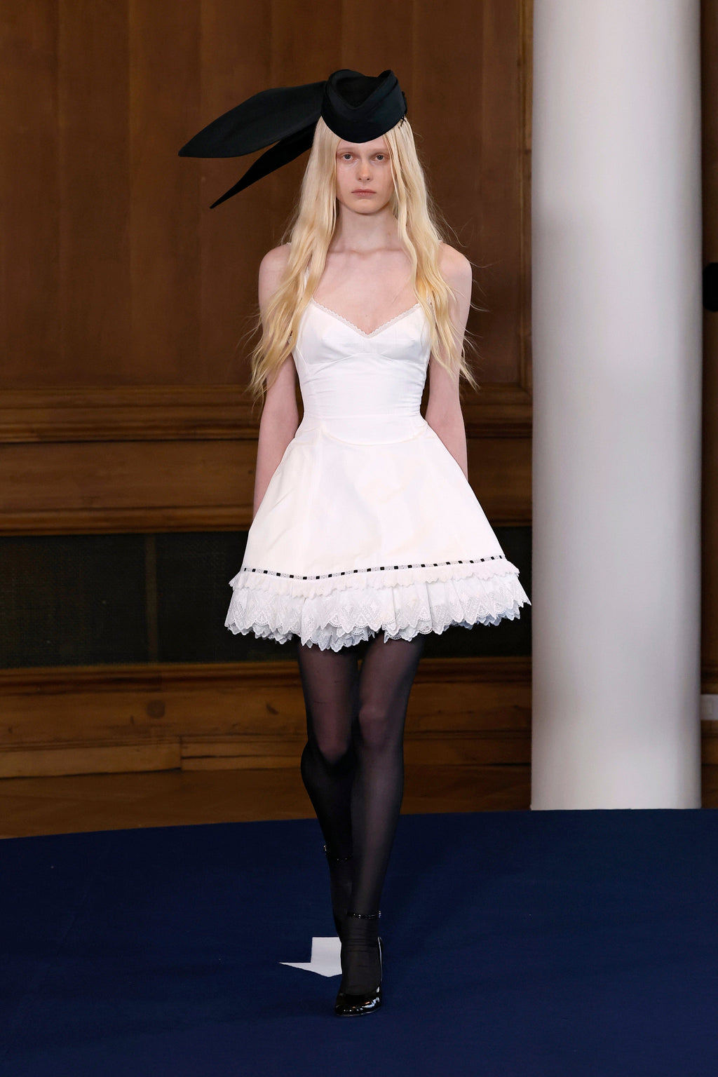 Structured White Mini-Dress