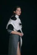 The Candela Scarf wrap /  bone
