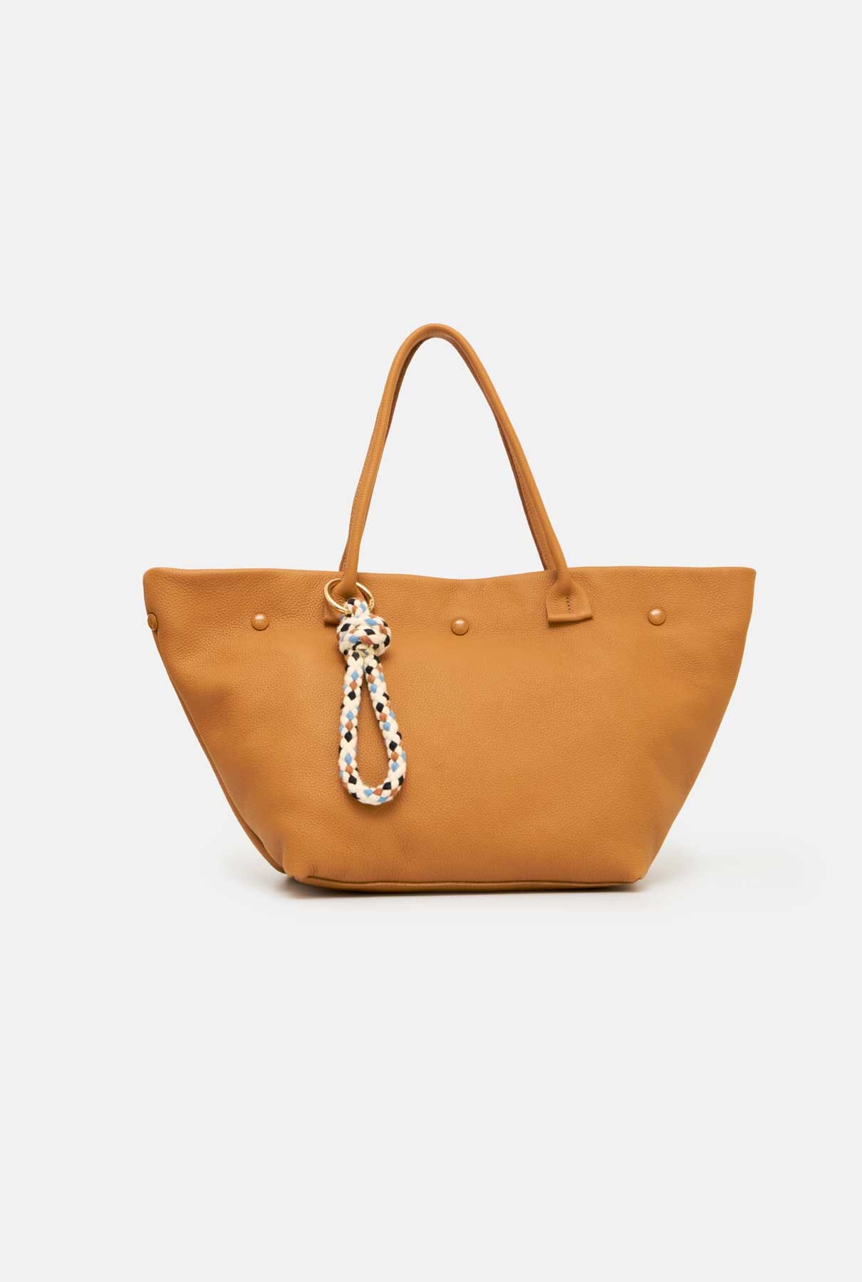 THE MEDIUM LEATHER TOTE CAMEL