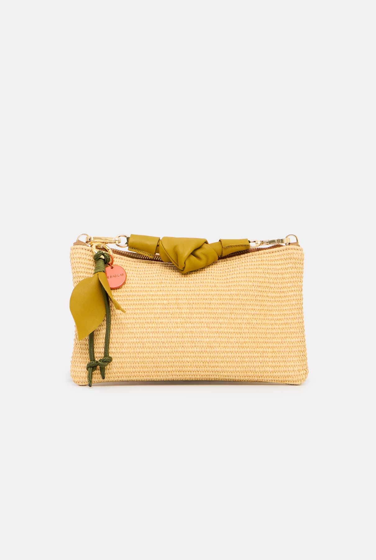 THE RAFIA CLUTCH + OLIVA