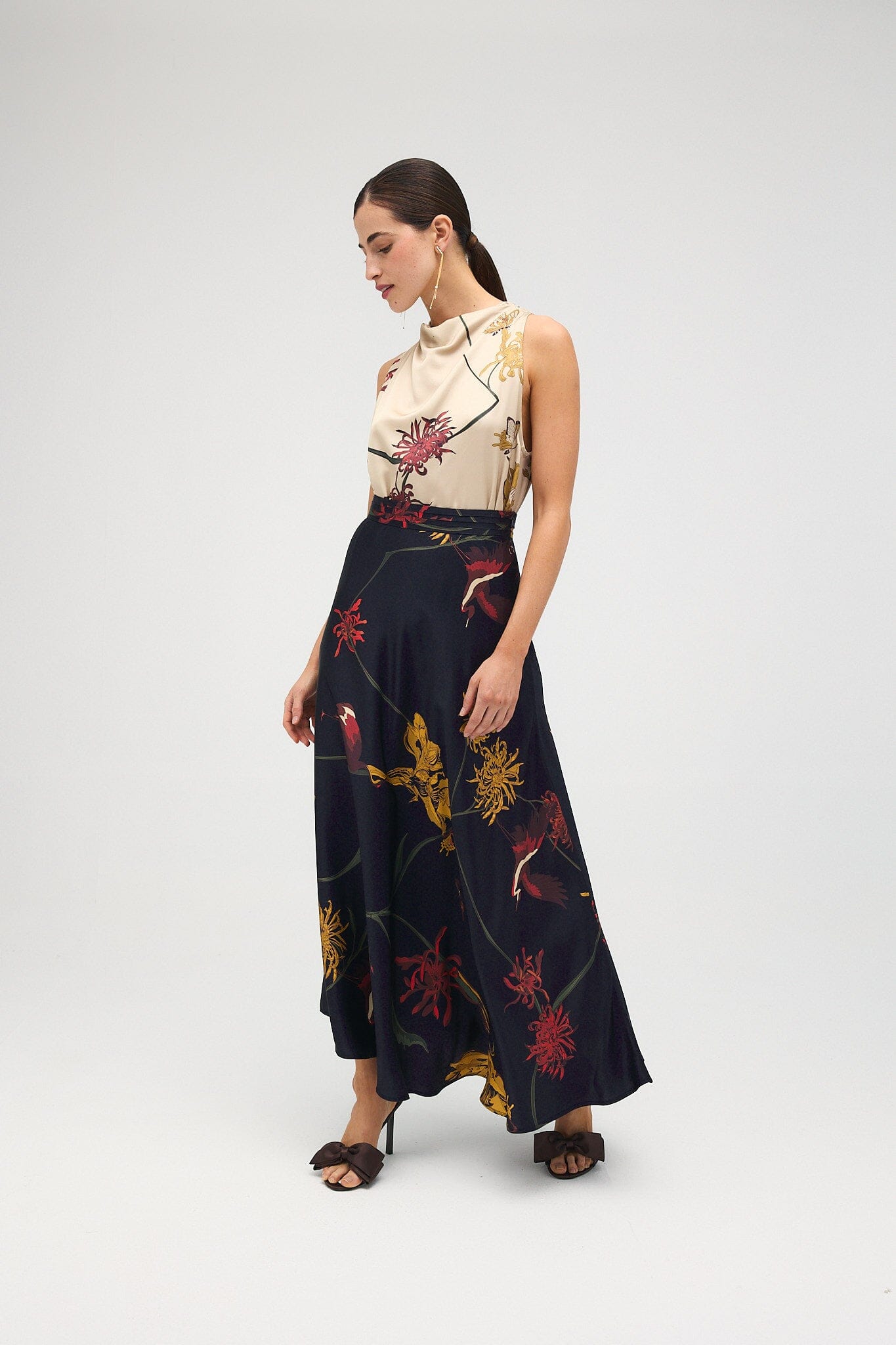 Top Sofía Flora Marfil