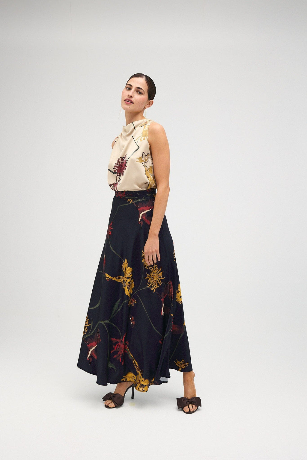Top Sofía Flora Marfil