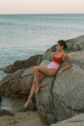 TRAJE DE BAÑO HORIZONTE BIMINI TERRA / LILA / NARANJA