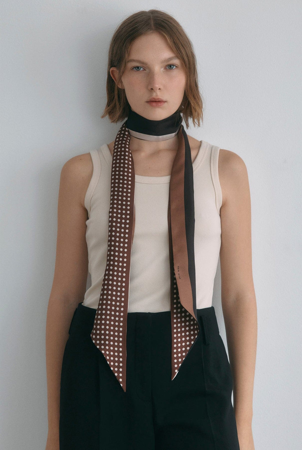 Veronica scarf chocolate