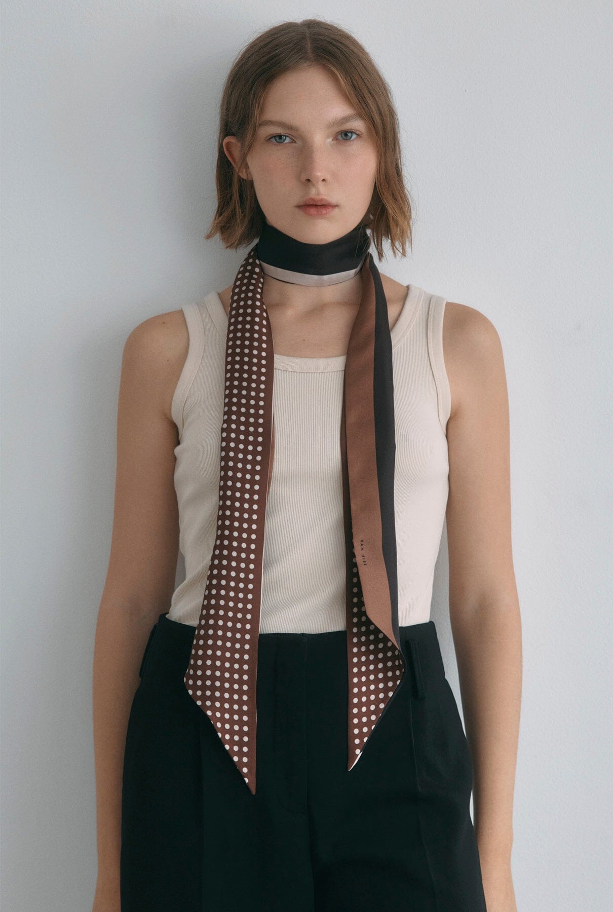 Veronica scarf chocolate