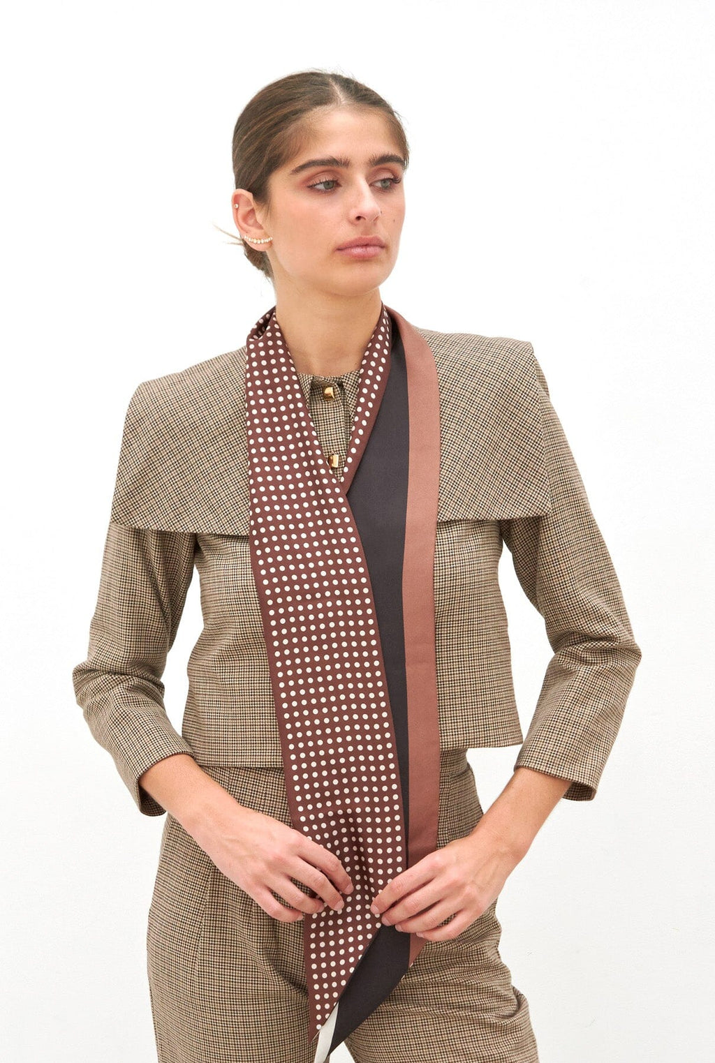 Veronica scarf chocolate