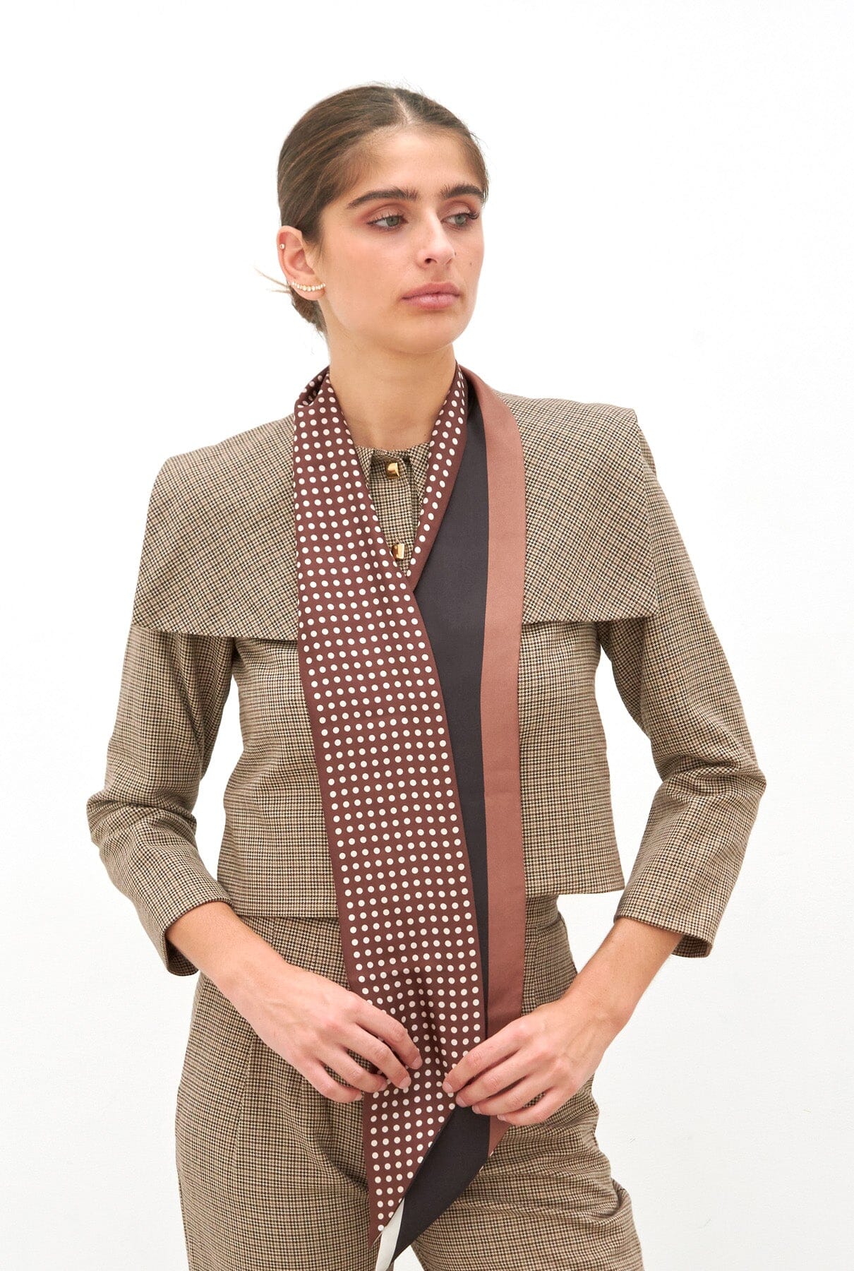 Veronica scarf chocolate