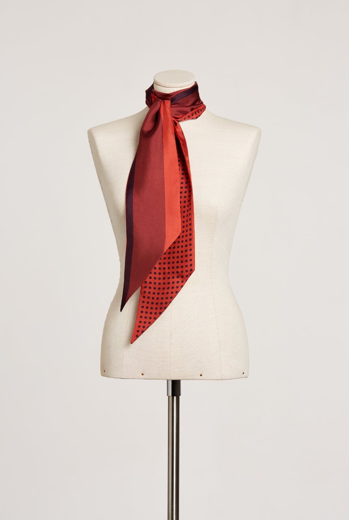 Veronica silk scarf / poppy, purple