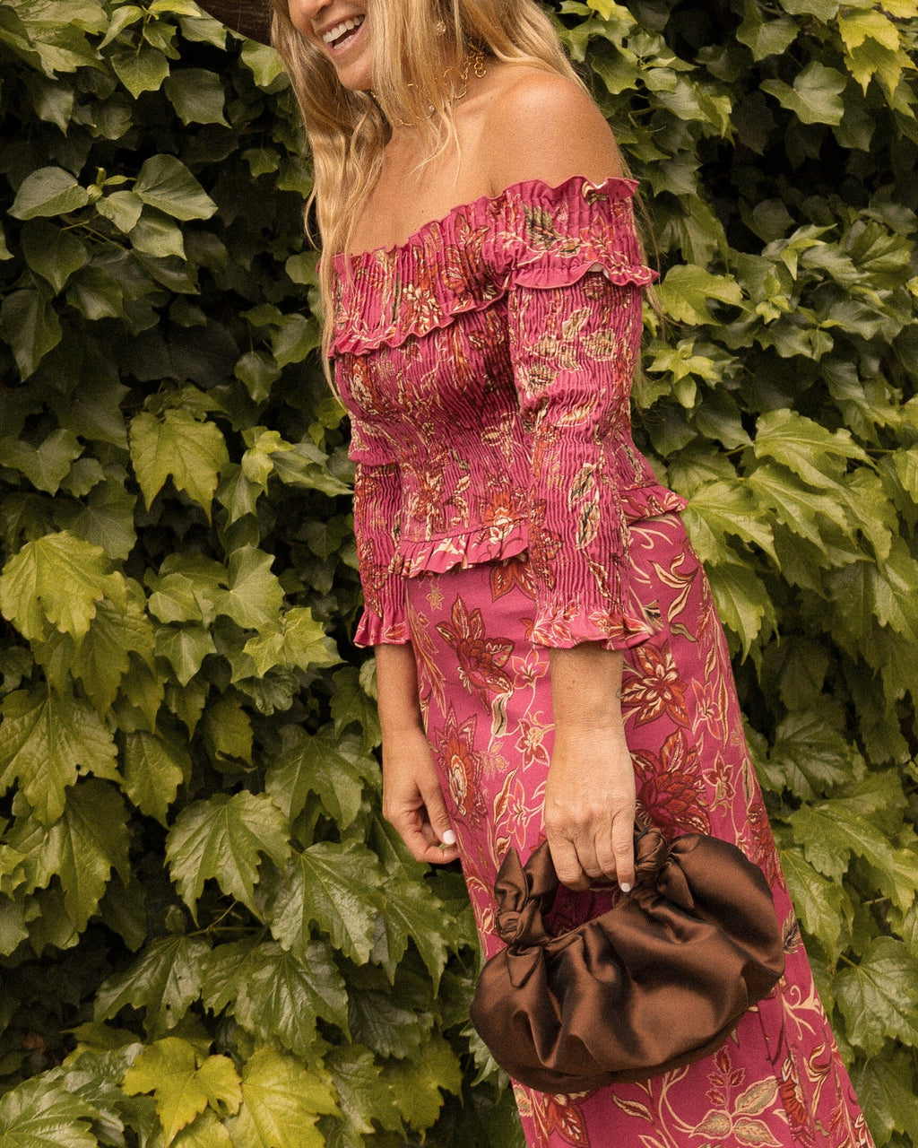 Vestido Bardot Framboise
