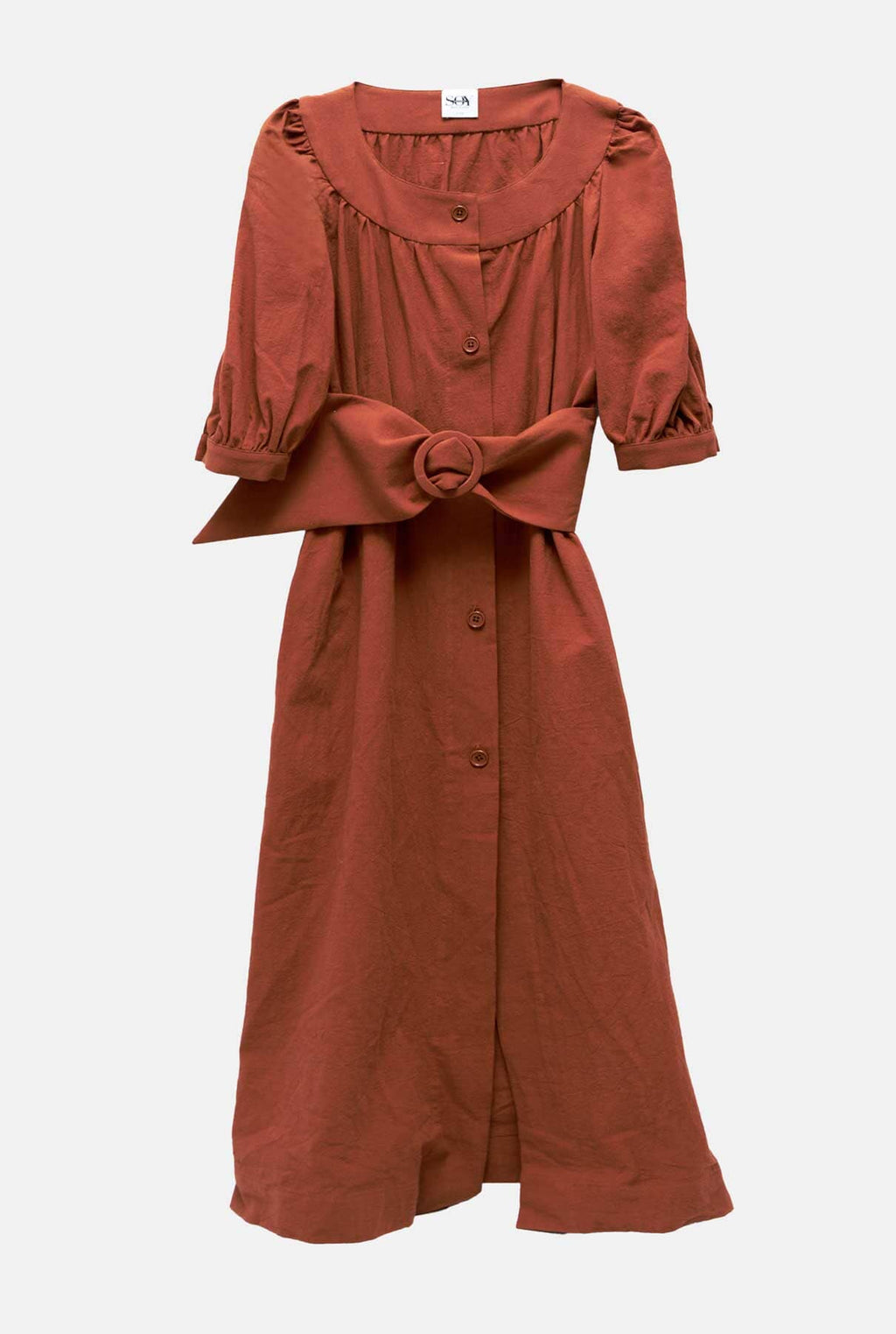 VESTIDO MARGARITA MARRÓN