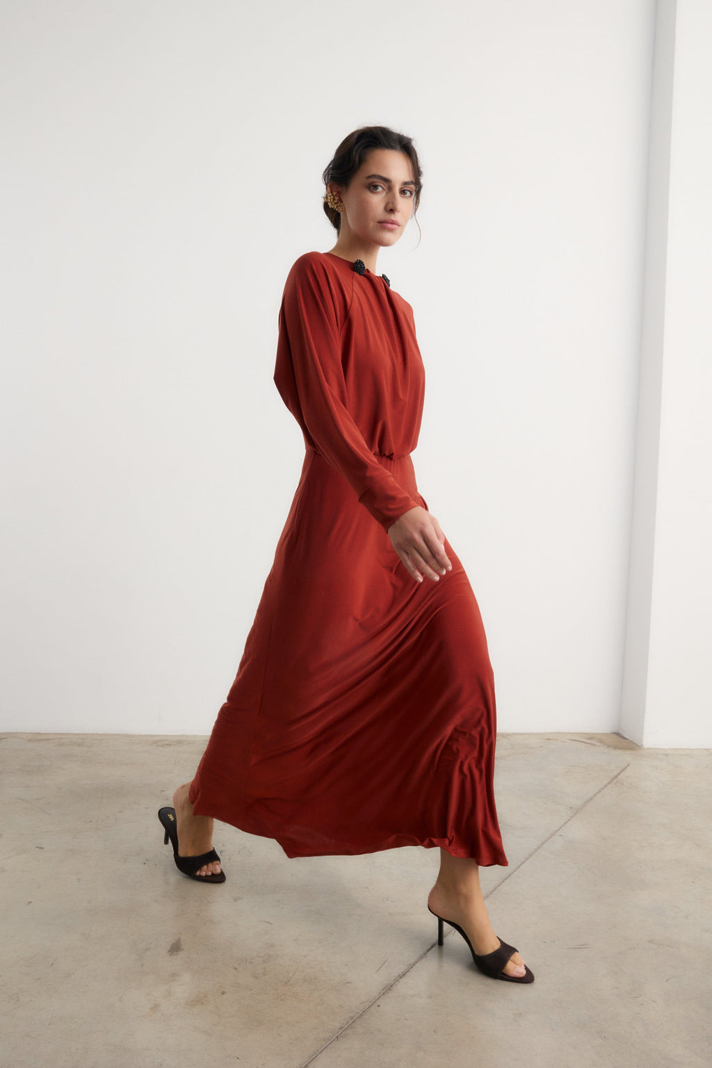 Vestido Olimpia teja - Preorder