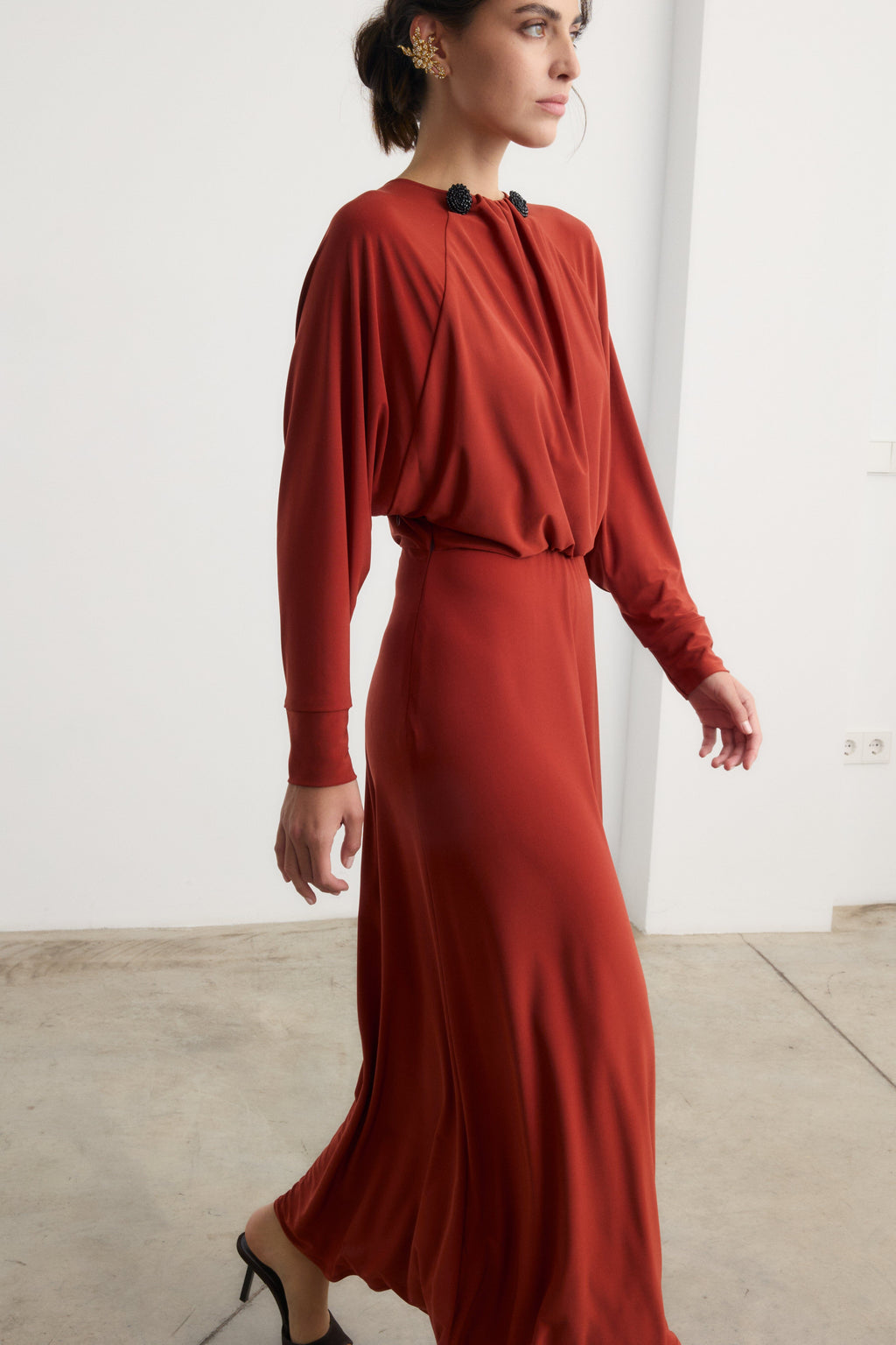 Vestido Olimpia teja - Preorder
