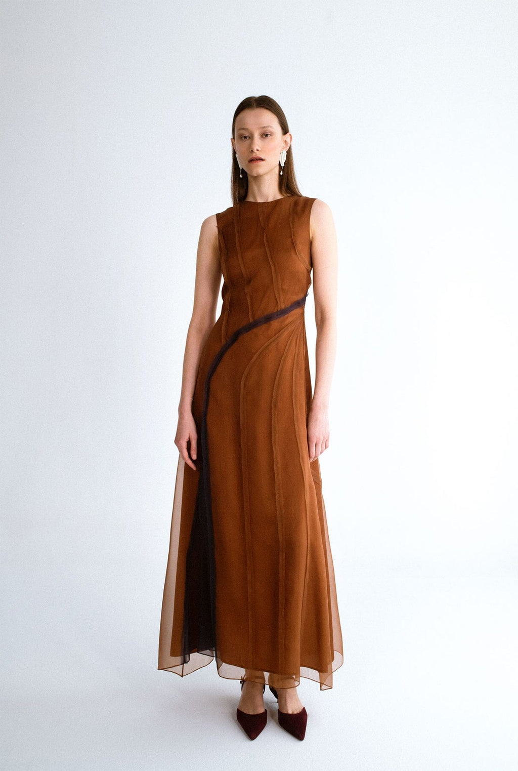 Vestido organza curvas