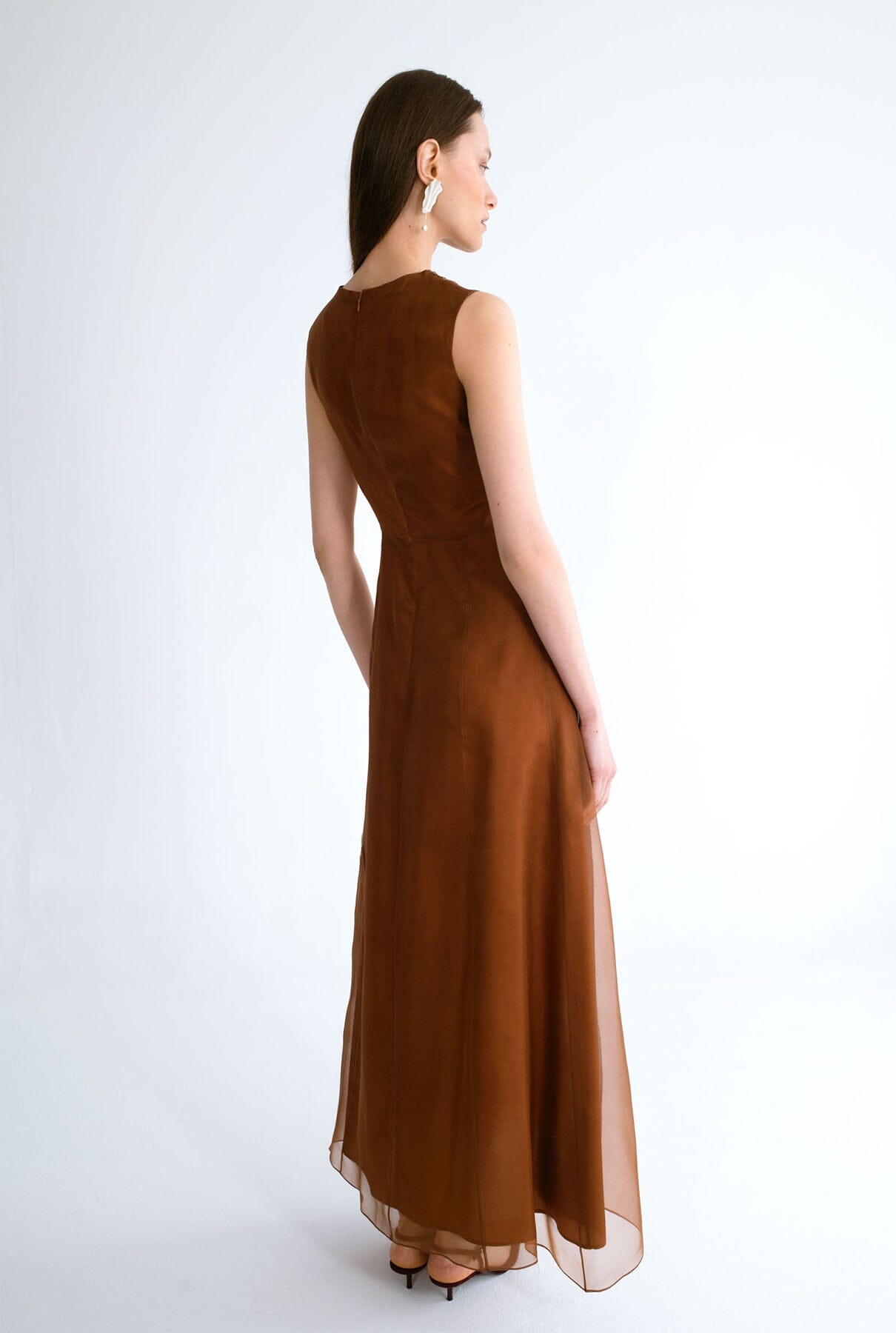 Vestido organza curvas
