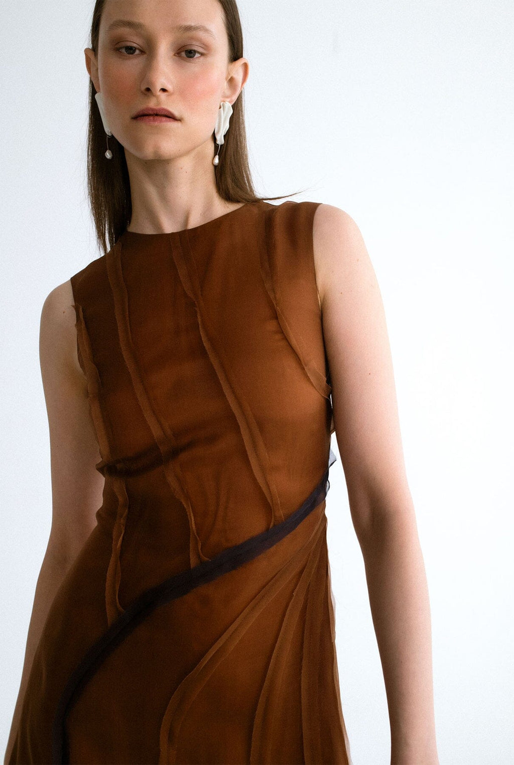 Vestido organza curvas