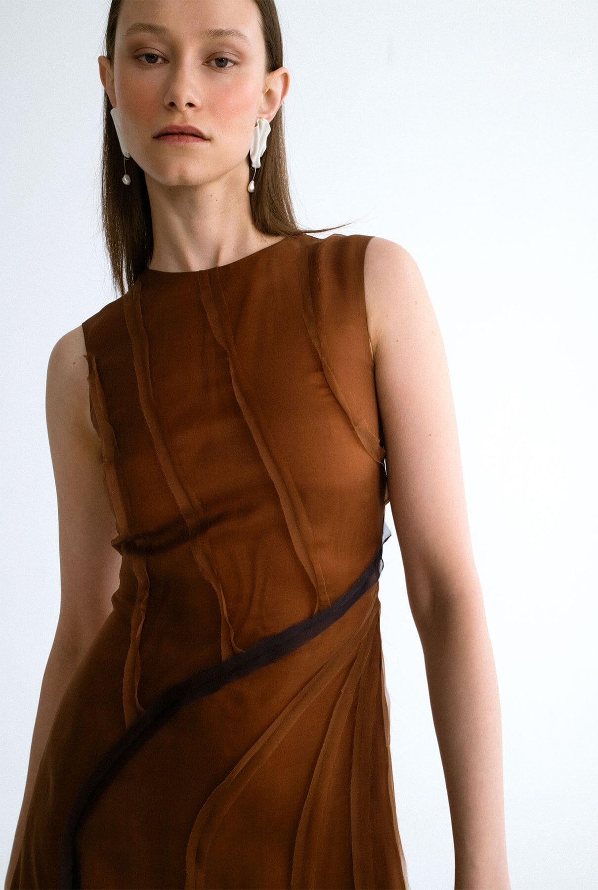 Vestido organza curvas