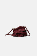 Vuelo Burgundy Leather Soft Clutch