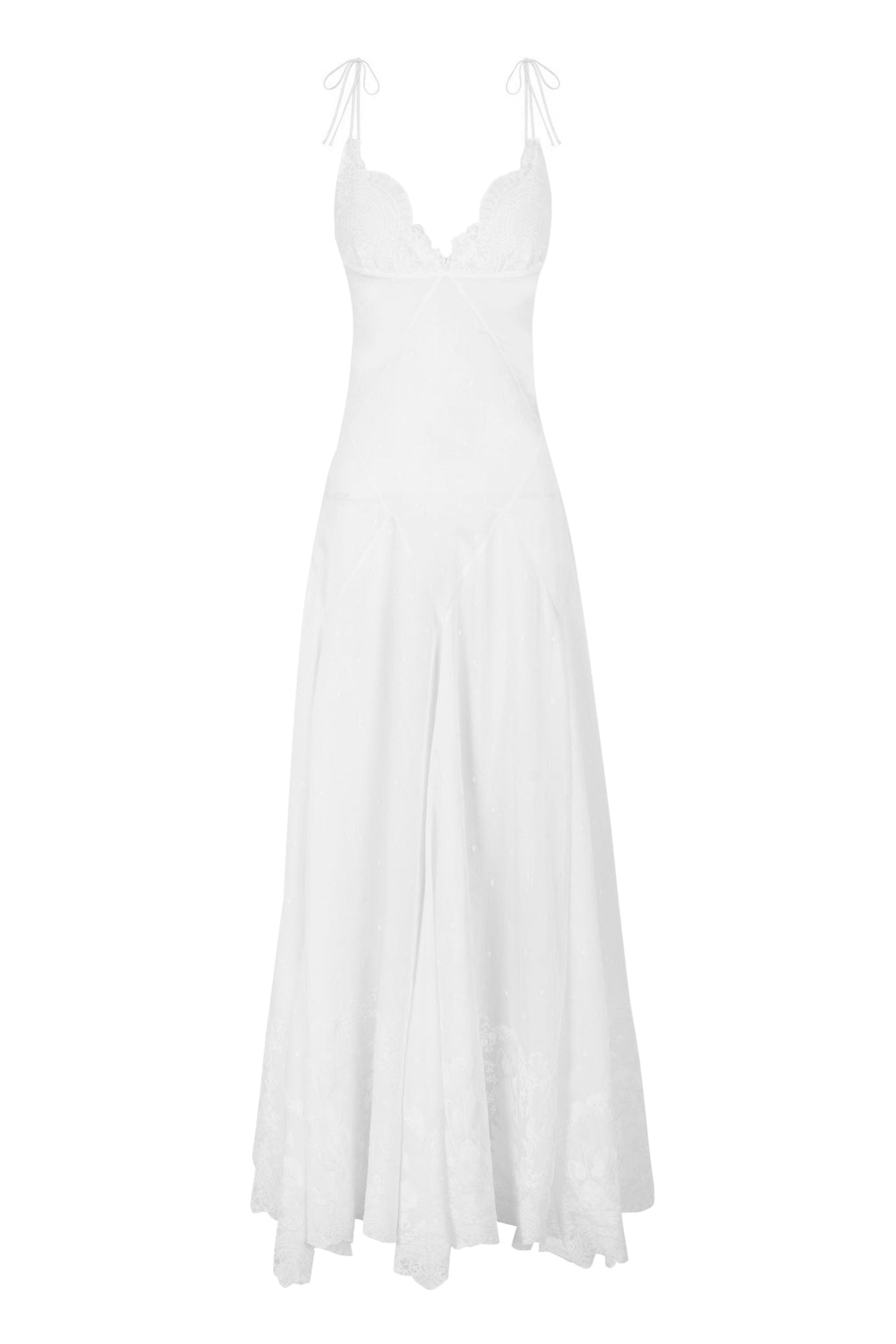 White Lace Long Dress
