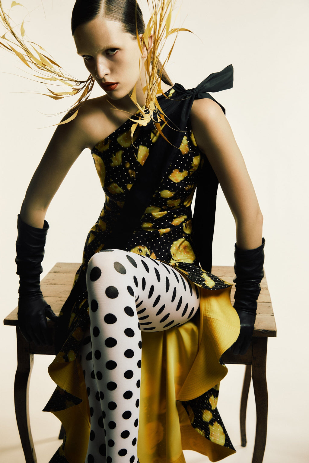 Yellow Ruffled Dress