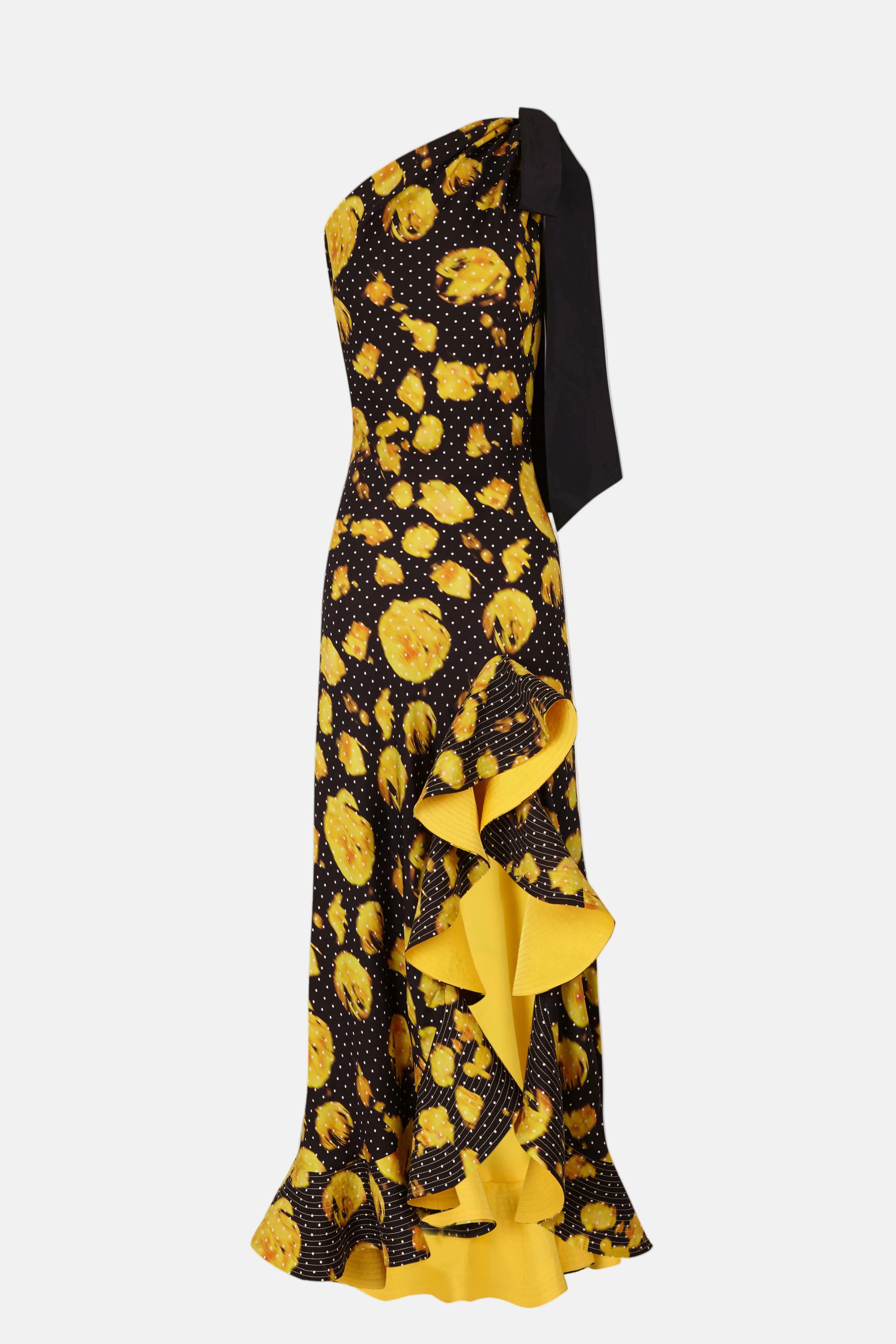 Yellow Ruffled Dress